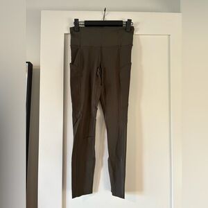 lululemon athletica High-Rise Olive Leggings with Side Pockets